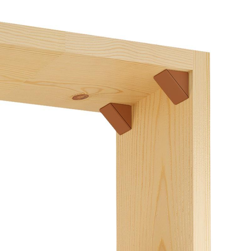 Kabinetové rohové podpery z plastu - hnedé 1000 kusov