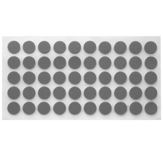 Bumper na dvere skrinky - samolepiaci - 10 mm sivý - 50 kusov – Furnica
