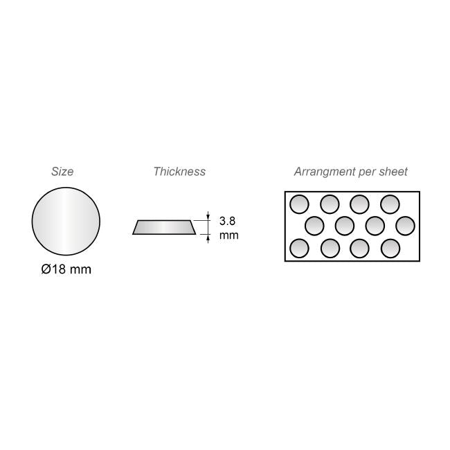 Nárazník na dvere skrinky - samolepiaci - 8x22mm sivý - 30 kusov (5) – Furnica