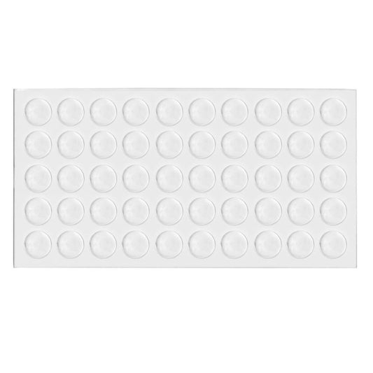 Bumper na dvere skrinky - samolepiaca silikónová podložka 7x1.5mm - 50ks