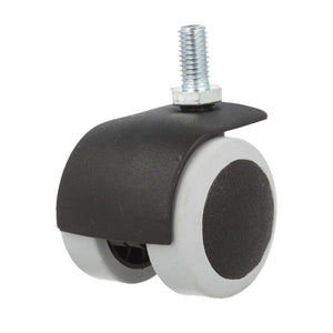 Gumové otočné koleso na nábytok s roscou 8 mm - Ø50 mm