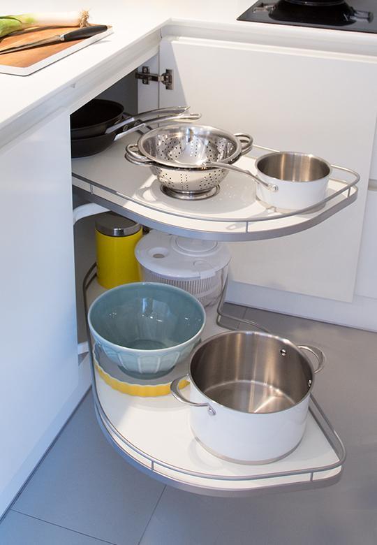 Le Mans II Arena Classic Silver 450 ľavý biely rohový modul