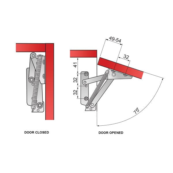 Zdvihnutie závesu vľavo+vpravo