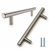 T-Bar nábytková ťahová rukoväť 384 mm (celková dĺžka 600 mm) ﻿Štetinová oceľ/Niklová