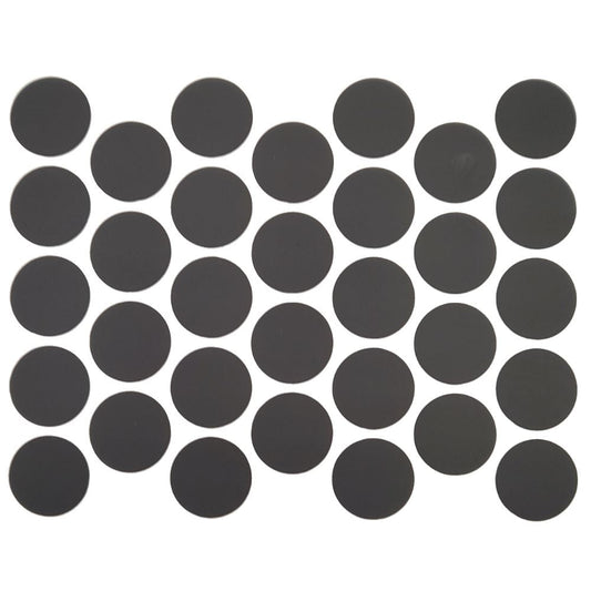 Samolepiace krytky na skrutky - matná čierna 18 mm – Furnica
