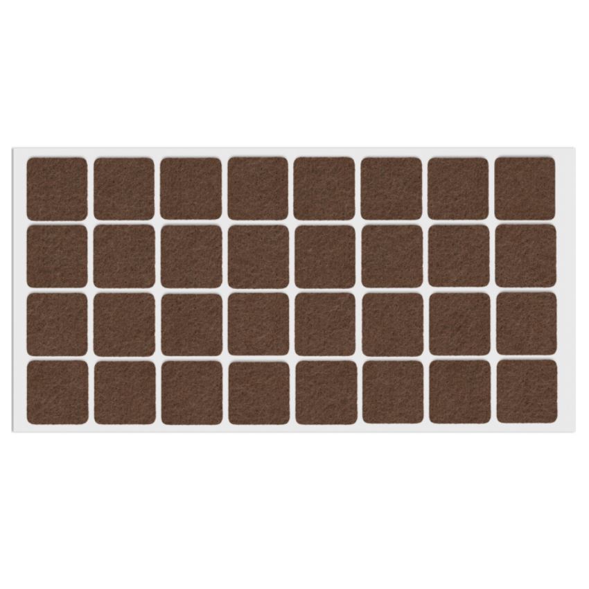 Samolepiaca filcová podložka 25x25mm - hnedá – Furnica