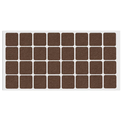 Samolepiaca filcová podložka 25x25mm - hnedá – Furnica