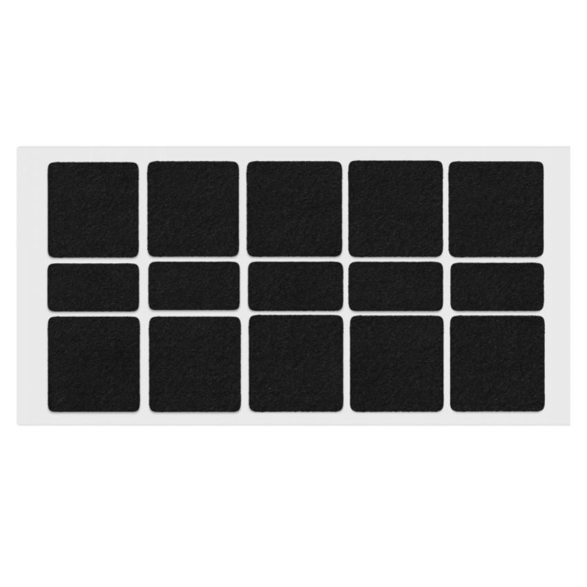 Samolepiaca vlnená podložka 40x40mm/20x40mm čierna – Furnica