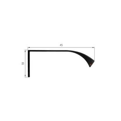 Edge Grip UFO Profilová rukoväť 128 mm (celková dĺžka 148 mm) - Cepovaná oceľ (2) – Furnica